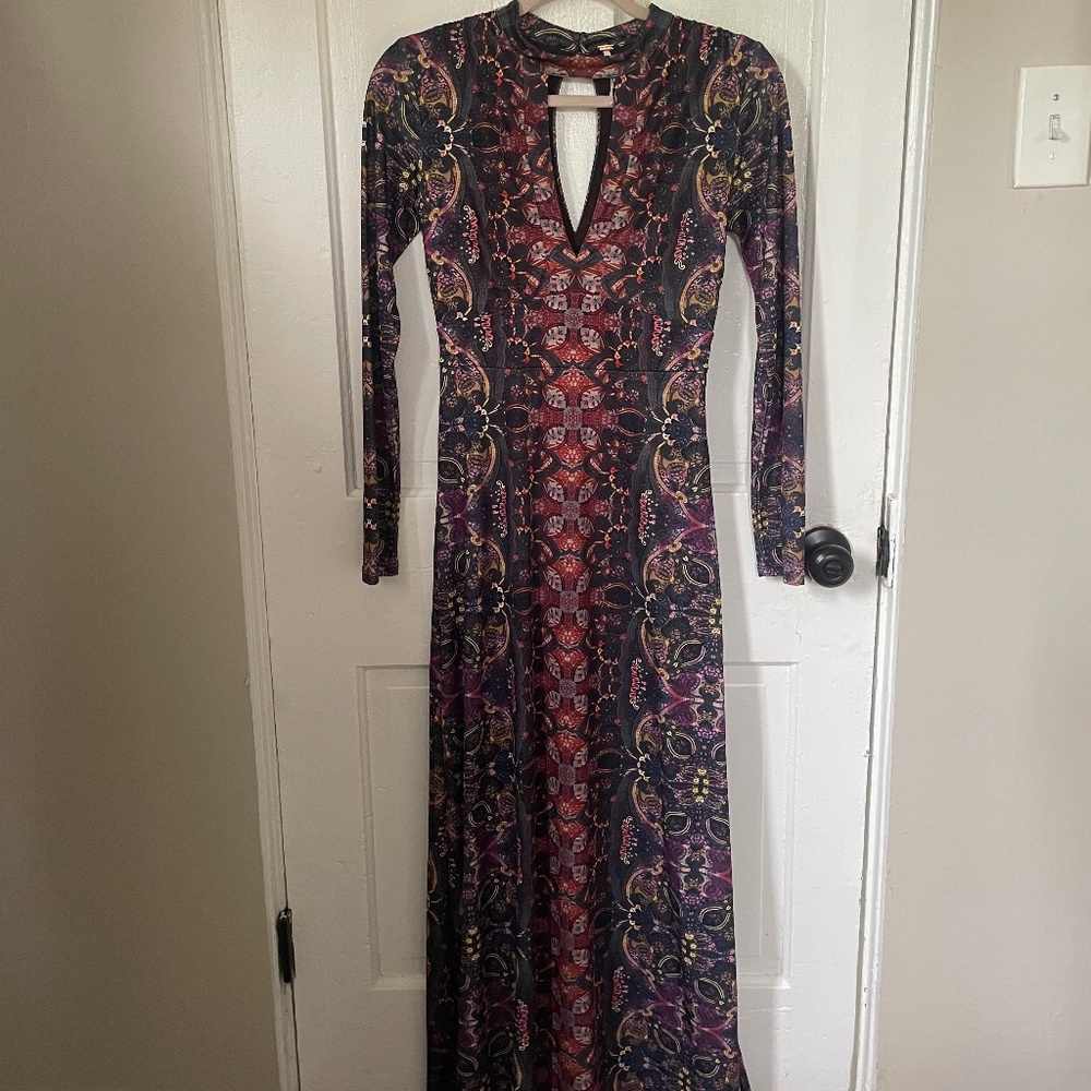Free People Long Sleeve Maxi Dress